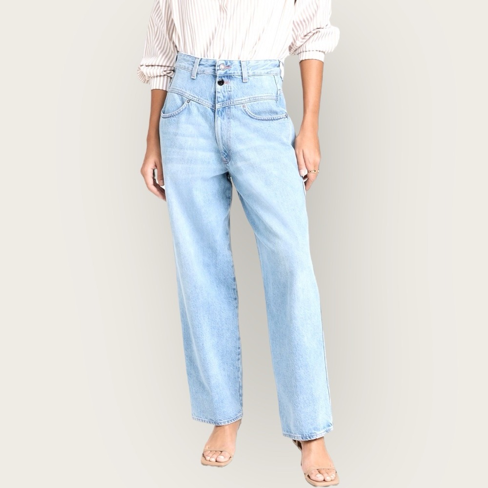 Made In Tomboy Anais Barrel‎ Straight Leg Carpenter Jean Size 30 Italy $375